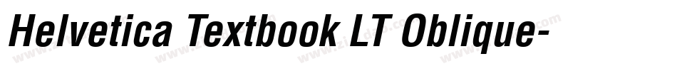 Helvetica Textbook LT Oblique字体转换